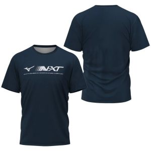 Hot selling new mens badminton and table tennis training jersey round neck T-shirt letter printed pattern outdoor top