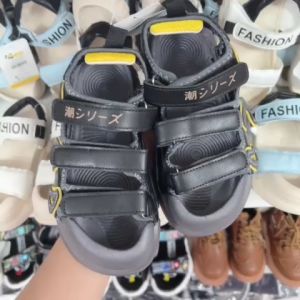 Giay sandal họa tiết chữ cái cho bé trai và bé gái giày quai hậu phong cách thời trang Hàn Quốc cho bé