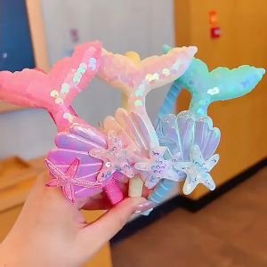 Mermaid Duckbill Cute Girl Clip Dream Princess Children Hairpin Sequined Side Bangs Girl Hair Accessories