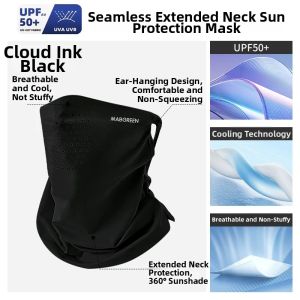 WANBAOLV | Sun UV Protection Face Mask Ice Silk Breathable Neck Guard One Piece