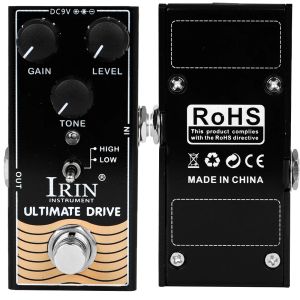 IRIN | IRIN RF-02 Đàn Guitar Điện Overdrive Effect Pedal True Bypass Ống Khuếch Đại Phụ Kiện Kết Cấu Kim Loại
