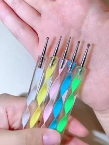 Chrrry.Shop ปากกา เพ้นท์เล็บ สําหรับเจลยูวี เครื่องมือ ปลายคู่ 1 บาท