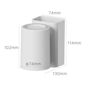 Family Use Wall Mounted Toothbrush Holder and Tumbler Simple Ins Style