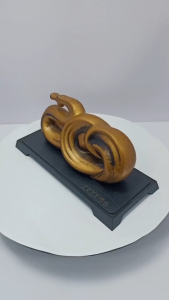 [ Woosilver ] Tượng Rắn Mini – Màu Vàng Đồng – Secondhand – BB152