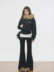 WESTAYONE | New Furry Collar Hoodie Coat