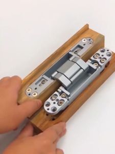 2PCS Invisible Hinges Door Concealed Hinges Zinc Alloy 180 Degree Swing Hinge