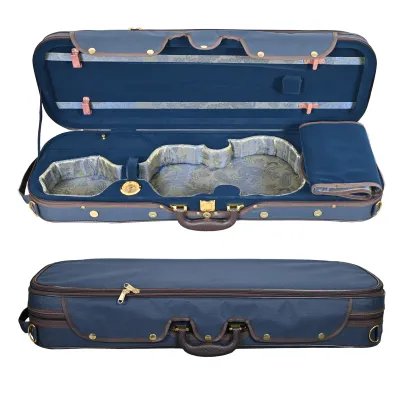 Oxford Cloth Foam Square Violin Case With Hygrometer For String Instrument Protection