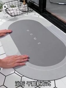 Quick Drying Bathroom Non-slip Floor Mat Diatom Soft Mat Absorbent Bath Mat Kitchen Toilet Rug Home Supplies