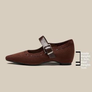 FOXER | Vintage French Mary Janes Shoes with Heel Height Adjustment and Buckle Detail