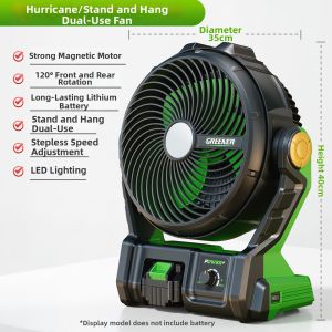 GREENER | Portable Outdoor Industrial Fan with Ultra-long Endurance