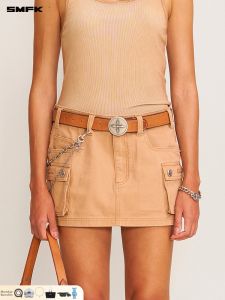 SMFK | Desert Camouflage Utility Style A-line Mini Skirt Summer