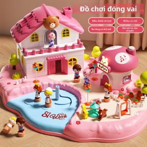 TAOZIAWA | Frozen Elsa Princess Magnetic House Toy