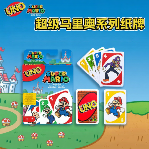 MATTEL | Bộ Bài Chơi UNO Chủ Đề Siêu Nhân Mario Chính Hãng