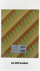 Paperline Hard Cover Buku Tulis Sampul Tebal Quarto [1 Buku / 200 Lembar]