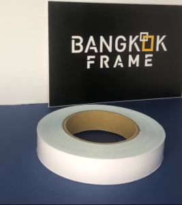Bangkokframe-เทปกรอบรูป-เทปพีวีซี-เทปPVC-สีขาว-ขนาดตั้งแต่ 1 - 4.5 นิ้ว-เทปติดขอบข้าง-อุปกรณ์เพื่องานกรอบรูป-เทปกรอบลอย