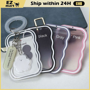 1pc Transparent Card Case Gradient Color Photocard Holder for Kids Transparent Fashion Student Card Case Lovely ID Card Bus Card Protector Films