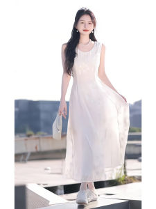XIYUQI | Simple Slimming White Casual Dress