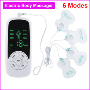 Electric Muscle Therapy Stimulator Tens Unit Machine Meridian Physiotherapy Pulse Abdominal Prostate Body Massager 6 Modes