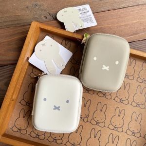 Kawaii Miffy Cute Storage Bag Cartoon Mini Lipstick Portable Headphone Bag Travel Makeup Bag Tool Kit Gift Toy for Girl