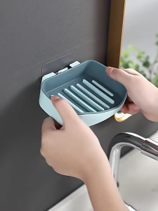 ที่ใส่สบู่ ที่วางสบู่ติดผนัง ที่วางสบู่ ไม่ต้องเจาะ รับน้ำหนักได้เยอะ ที่วางฟองน้ำล้างจาน มีให้เลือก 4 สี