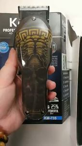 Wireless hair clipper Skeleton Graffiti professional hair trimmer men electric powerful motor hair cutting machine