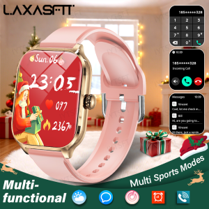 LAXASFIT 2025 New Smart Watch Bluetooth Talk 2.01 HD Touch Screen Multi Sport Function Smart Watch Men Women Christmas Day Gift