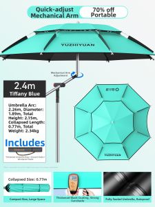 YUZHIYUAN | 3-Fold Portable Fishing Umbrella