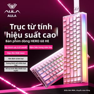 AULA | Bàn Phím Cơ Chơi Game Có Cổng Từ Và Hộp Đèn