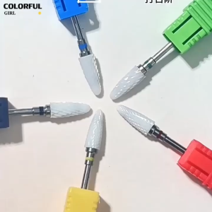 【หัวเจียรเซรามิค】งานเจียรเรียบเนียน ไม่ร้อนมือ แข็งแรงทนทาน|เตรียมหน้าเล็บ–ล้างเจล–เก็บขอบเล็บ|มีหลายทรงให้เลือก