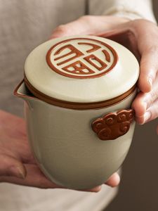 Hóa Trang Phục Cổ Điển Võng Hợp Lục Kiều Tách Trà Gốm Sứ Cầm Tay Bộ Dụng Cụ Trà Cốc Đậy Máy Pha Trà Tách Lọc