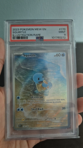 PSA 9 Squirtle #170 Special Illustration Rare Full Art Pokemon 151 (2023) (English) - Pokemon Card GRADED
