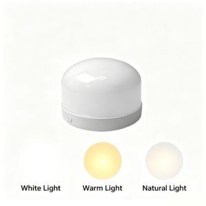 Aitemay 3PCS Portable Mini Night Light RGB LED Emergency Lamp with Magnet Type-C Rechargeable for Bedside Wardrobe Corridor Lighting - Wireless Stick-on Lighting