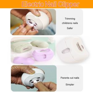 Electric Nail Clipper Rechargeable Nail Trimmer Smart Nail Polisher Professional Baby Nail Clipper