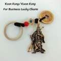 Ziyang Fengshui Kuan Kung Kwan Kung For Business Lucky Charm Keychain. 