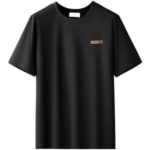 Áo thun nam MiiOW  vải cotton tay ngắn cổ tròn màu trơn thoải mái - mùa hè 2025