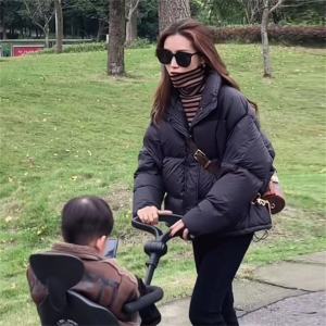 down Cotton-Padded Coat for Women Short Warm Student Cotton Padded Autumn and Winter New Korean Style Cotton-Padded Coat for Women Loose Casual Jacket