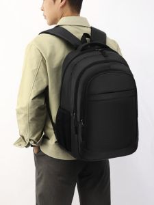 Eskaren Mens Large Capacity Casual Travel Business Backpack Computer Bag Student Bookbag Double Shoulder Bag Soft Handle