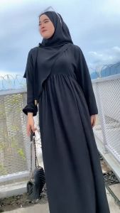Sabira Set Syari Dress Wanita Muslim Gamis Wanita Busui Wudhu Friendly