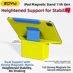 Zoyu | Height Adjustable Dual-Sided Protective Case with Rotatable Stand and Magnetic Function