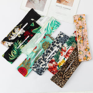 New Deft Bun Lightweight French Vintage Hairband Korean Style Printed Hair Tie Lazy Girl Hair Curler Fabric Banana Clip