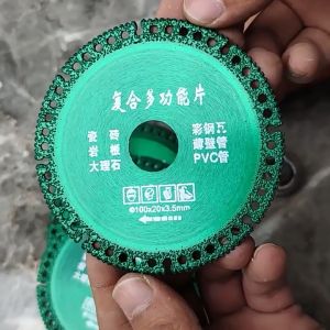 6 trong 1 4inch Lưỡi cưa kim cương Cắt đĩa 100mm Đĩa cắt kim loại Đa chức năng Thép gai kim loại Sắt không gỉ.
