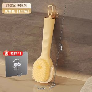 Multi-Function Liquid Additive Shoe Brush Home Use Press out Liquid Soft Bristle Laundry Cleaning Brush Non-Damaging to Shoes