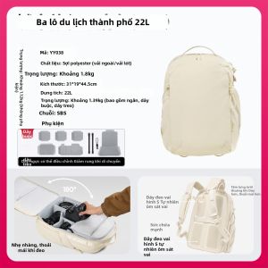 Ulanzi | Balo Đựng Máy Ảnh Du Lịch và Đi Bộ Đường Dài 22L