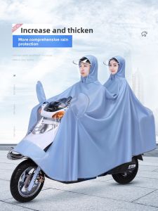 WEICHENGNEI | Rainproof Raincoat for 2 People - Full Body Long Length Suitable for Men and Women Parent and Child