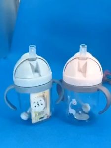 50/250ML Baby Water Bottle Baby Drinking Bottle Sippy Cup Strap Cup Feeding Bottle BPA-free Safe Tasteless Leakproof Kids Water Bottle Anti-shock Anti-spray Binaural Kids Straw Cup Food Grade PP Material