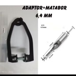 DUDUKAN MESIN BOR BOBOK KAYU ADAPTOR WOOD + MATA BOR 10 MM