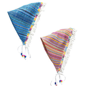 hellocandy | Khăn Quàng Cổ Tam Giác Sọc Dây Treo Bohemian Nữ