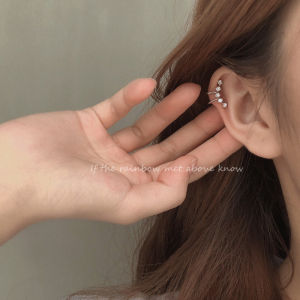 Elegant Zircon Ear Cuffs No Piercing Required Womens Fashion Jewelry Unique Design Fresh out Ear Studs Hoops