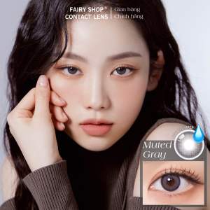 Kính Áp tròng Cao Cấp Muted Gray 14.2MM - FAIRY SHOP CONTACT LENS chất liệu MPC POLYMER độ cận 0 đến 8