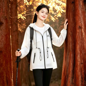 MANWUJINGLING | Ultraviolet Protection Womens Jacket Thin Long Style Belted